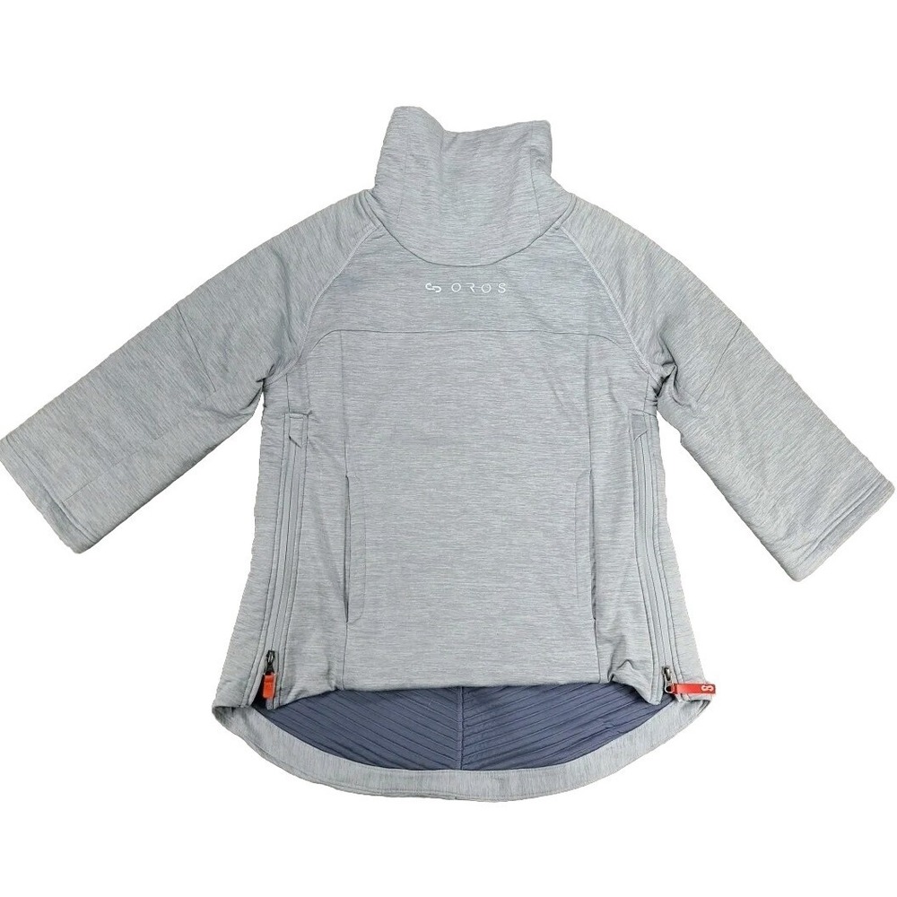 Oros Astra Pullover Jacket Solarcore Gray Funnel Neck Women's Small